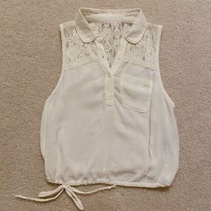 Abercrombie Kids Lace Sleeveless Top